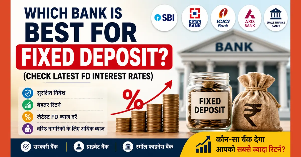 Which bank is best for fixed deposit (Check Latest FD Interest Rates) in Hindi